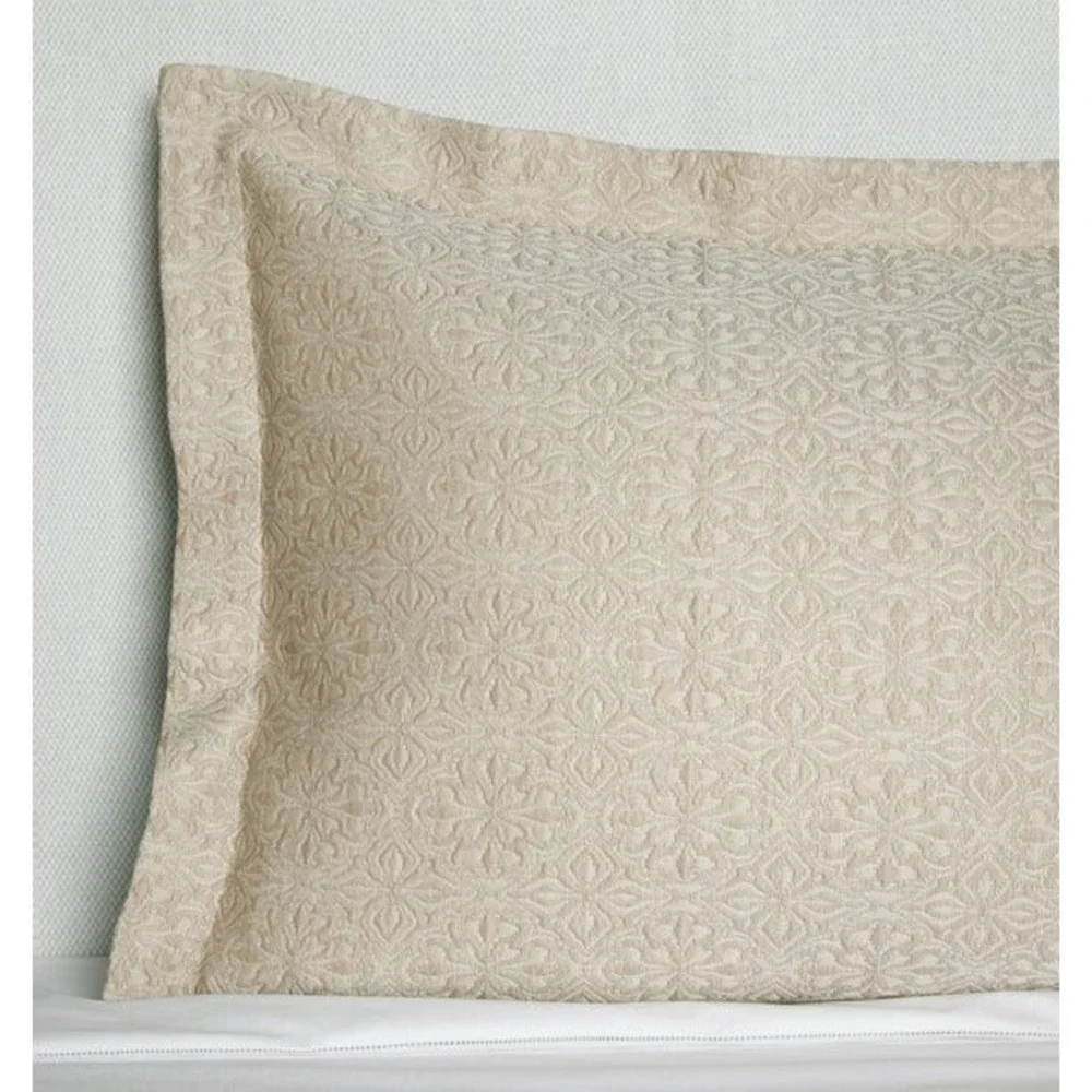Sferra Veroli Std Khaki Pillow Flange #4330 21x26 Brand New w/tag Made in Italy